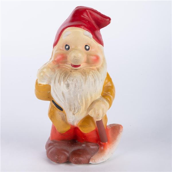 A Snow White and the Seven Dwarfs Happy Ceramic Figurine.