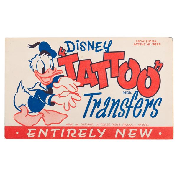 A Disney Tattoo Transfers Packet.