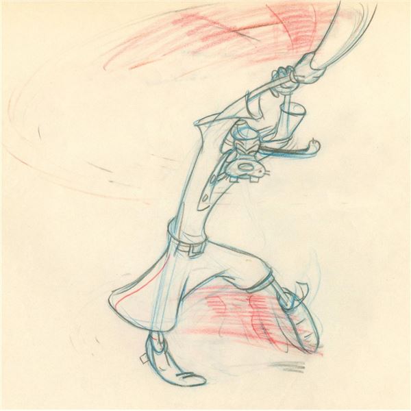 A "How To Play Baseball" Goofy Production Drawing.