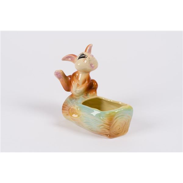 A "Bambi" Thumper Ceramic Planter by Modern Ceramic Products.