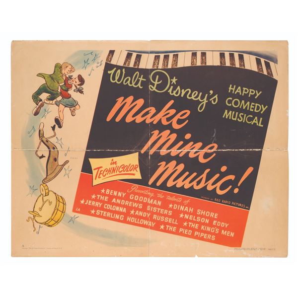 A "Make Mine Music" Half-Sheet Poster.