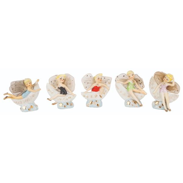 A Collection of Japanese Tinker Bell Figures.