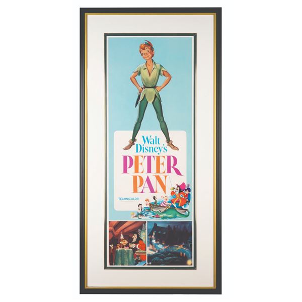 A "Peter Pan" 1969 Re-Release Insert Poster.