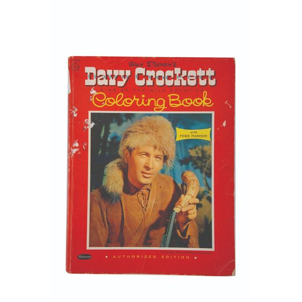 A Walt Disney's Davy Crockett Coloring Book.