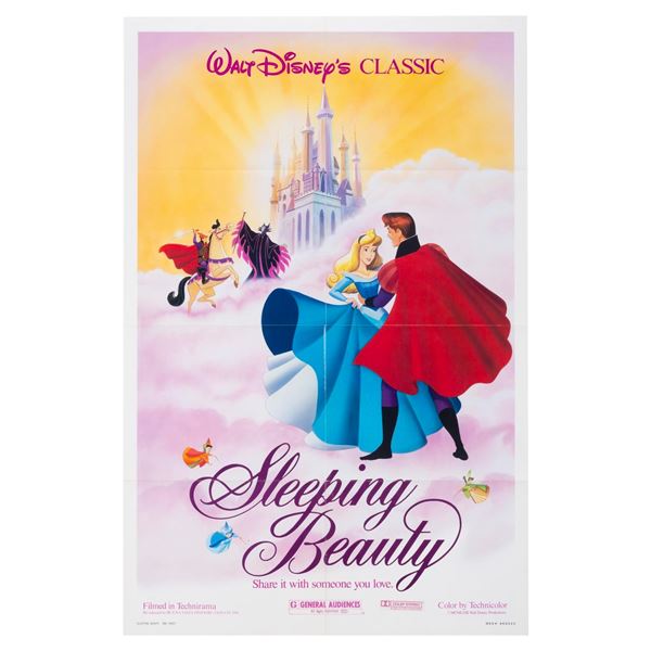 A "Sleeping Beauty" 1986 Re-Release One-Sheet.
