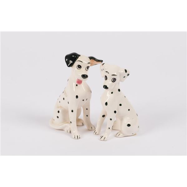 "One Hundred and One Dalmatians" Pongo and Perdita Ceramic Figurines.