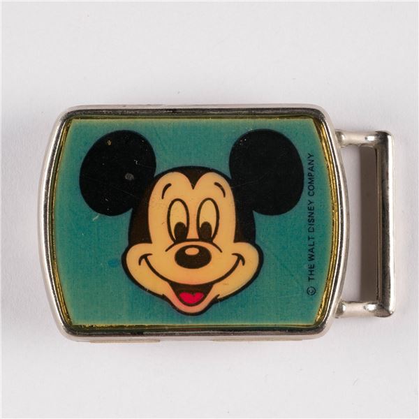 A Mickey Mouse Children's Belt Buckle.