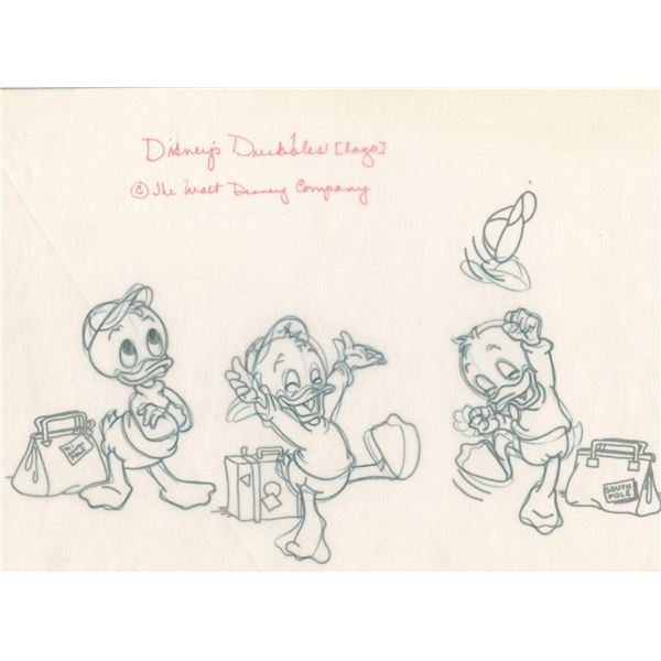 A "DuckTales" View-Master Development Drawing.