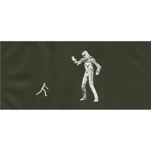 A "TRON" Sark Photostat Effect Print.