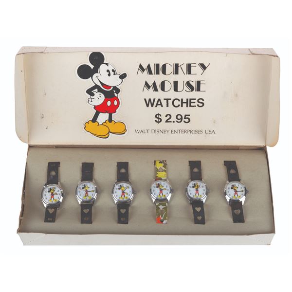 A Collection of Unlicensed Mickey Mouse Watches.