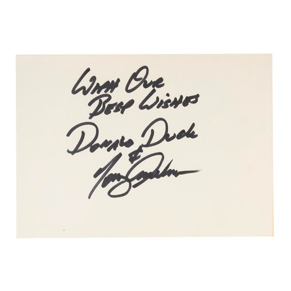 A Disneyana Card Signed by Tony Anselmo.