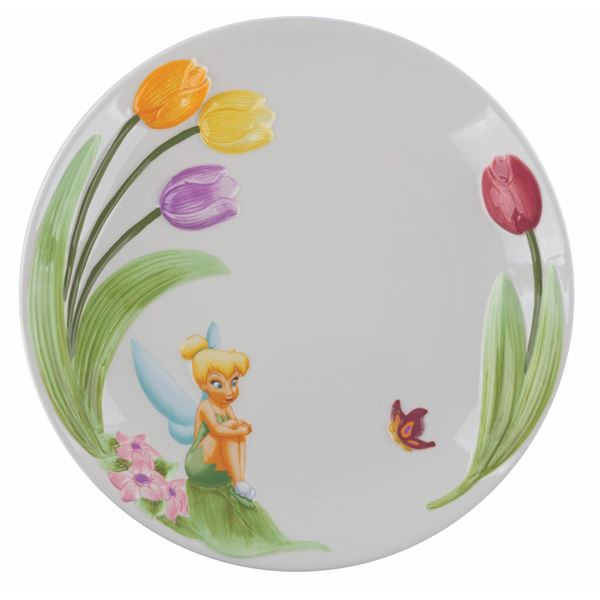 A Tinker Bell and Butterfly Charger Plate.