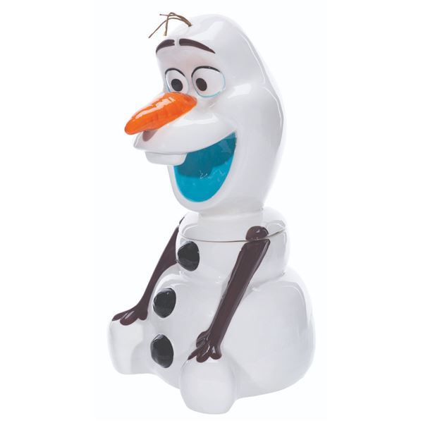 An "Frozen II" Olaf Cookie Jar.