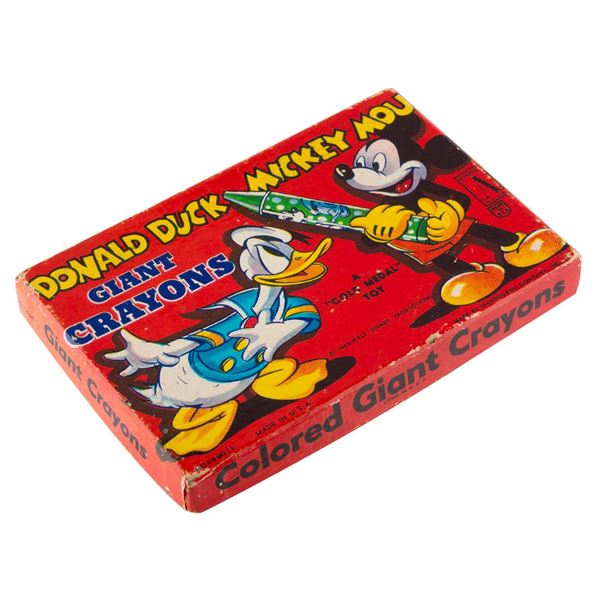 A Donald Duck and Mickey Mouse Giant Crayons Box
