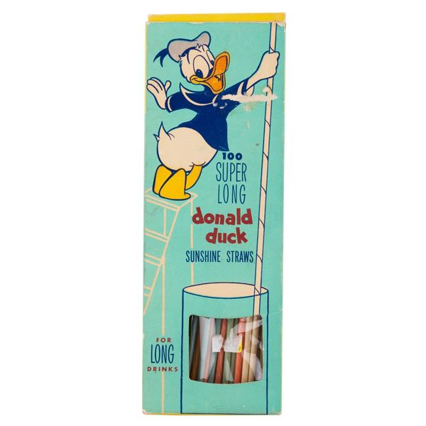 A Box of Donald Duck Super Long Sunshine Straws.