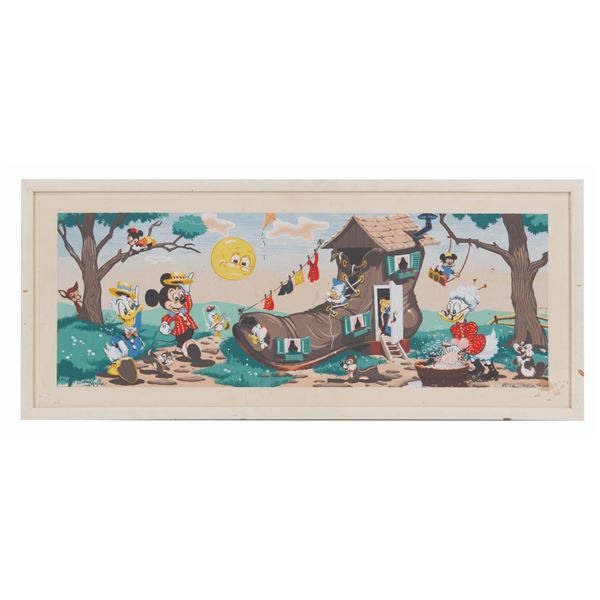 A James Bunnell Mickey and Donald Serigraph Print.