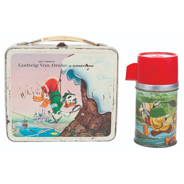 A Ludwig Von Drake in Disneyland Lunch Box and Thermos.
