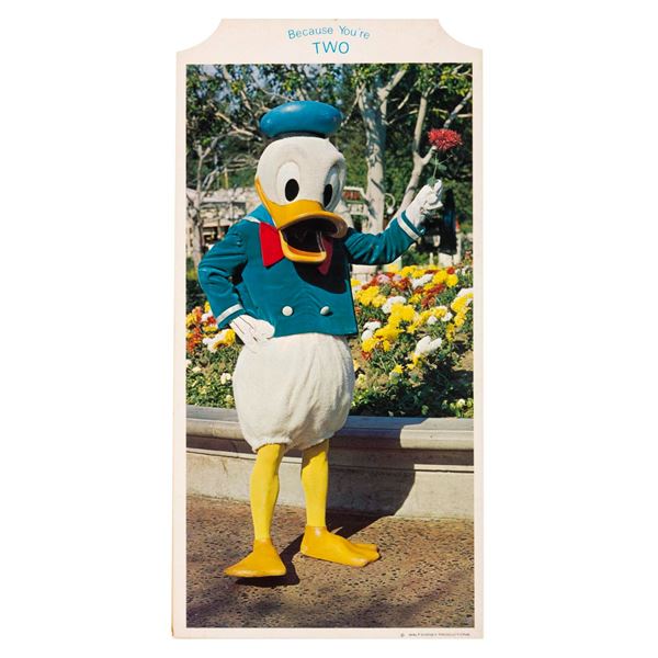 A Donald Duck "Because You're Two" Card.