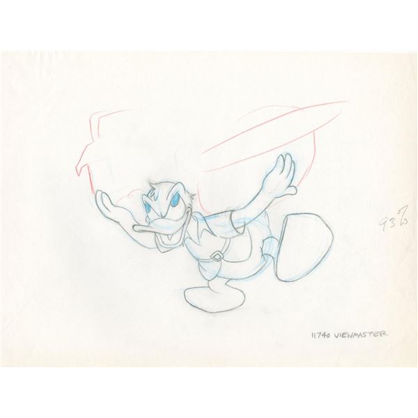 A Donald Duck View-Master Development Drawing.