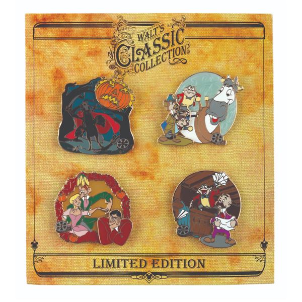 A "The Adventures of Ichabod and Mr. Toad" Pin Set.