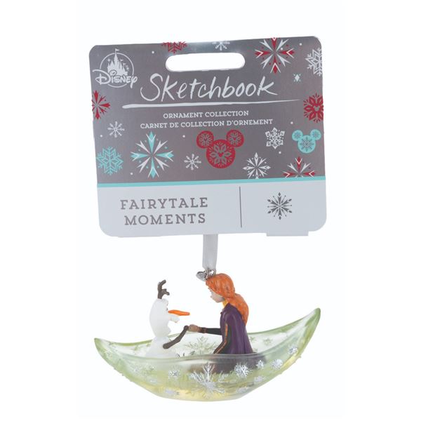 A "Frozen" Anna and Olaf Sketchbook Ornament.