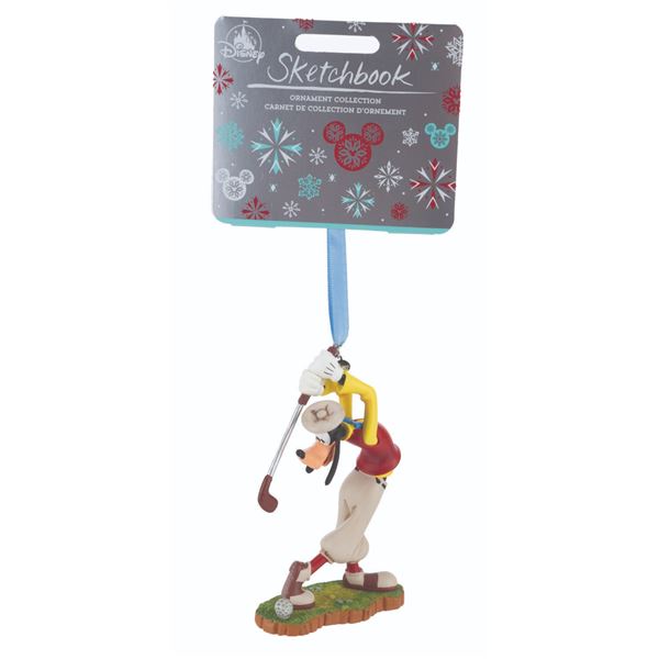 A Goofy Golfing Sketchbook Ornament.