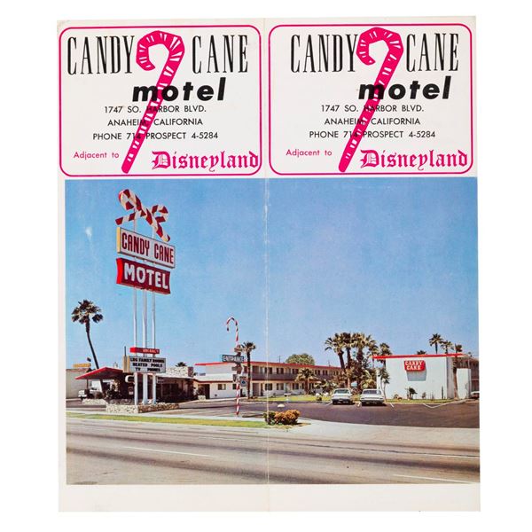 A 1960s Candy Cane Motel Brochure.