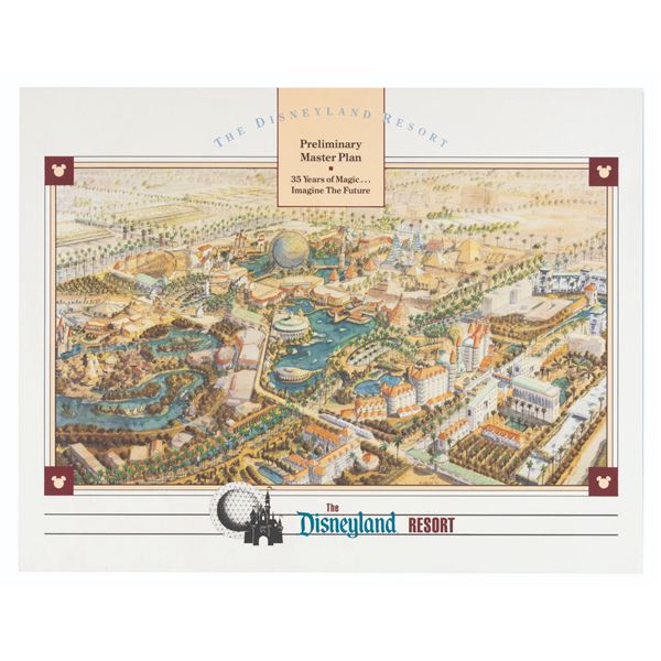 A Disneyland Resort WESTCOT Preliminary Plan Brochure.