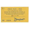 Image 1 : A Mouseketeer Signed 1955 Disneyland Press Pass Ticket.