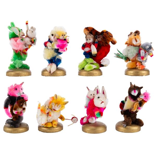 A Collection of Disneyland Fuzzy Pipecleaner Animals.