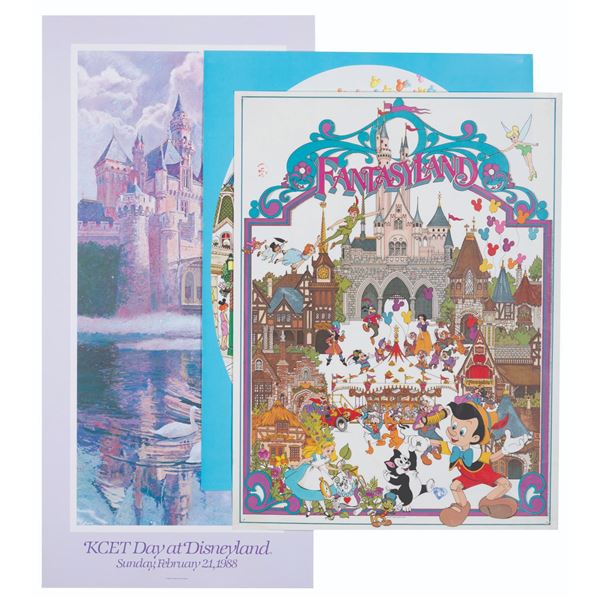 Three Sleeping Beauty Castle Souvenir Posters.