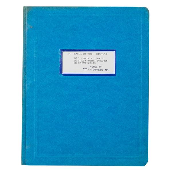 A General Electric Progress City Continuity and Narration Script.