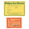 Image 2 : A Set of Polynesian Revue Tickets and Seating Card.