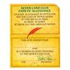 Image 2 : A Neverland Club Oath of Alllegiance Card and Peter Pan Decal.