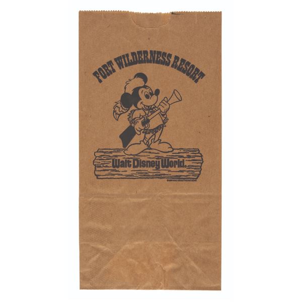 A Fort Wilderness Resort Paper Shopping Bag.