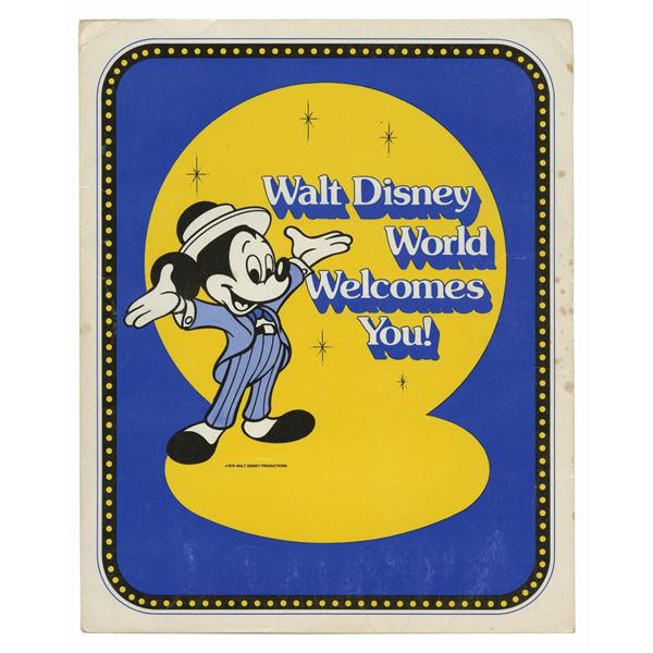 A Walt Disney World Welcomes You Packet.