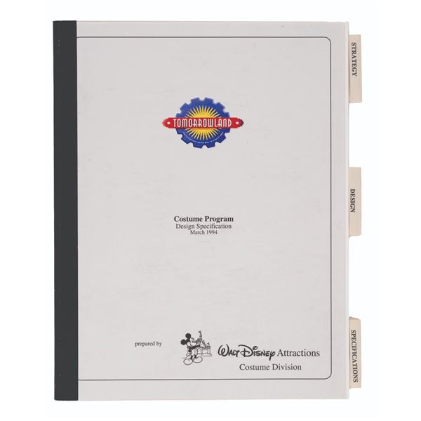 A Tomorrowland Costume Program Book.