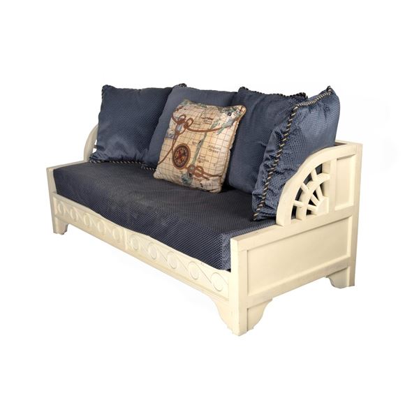 An Original Disney's Yacht Club Resort Suite Couch.