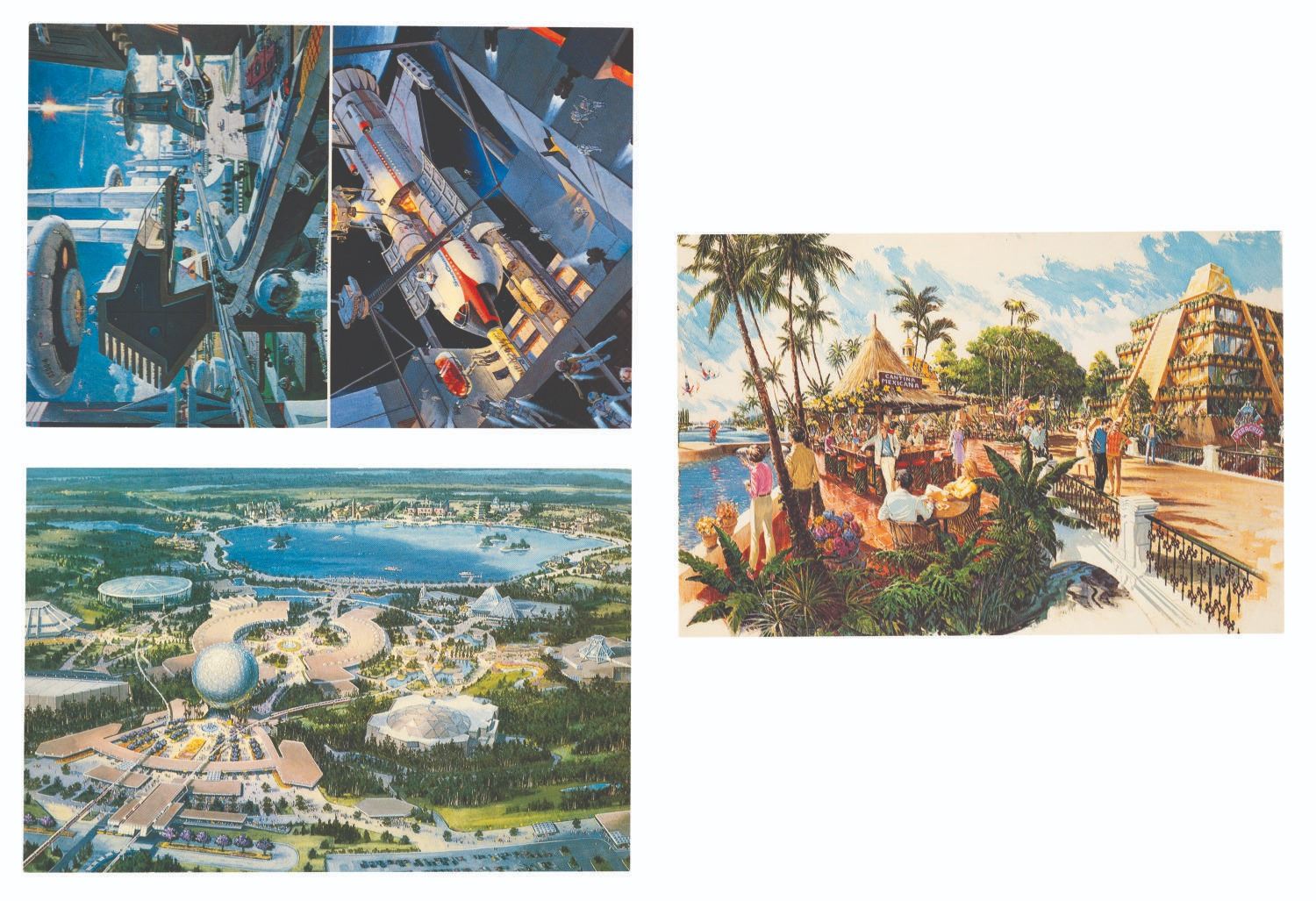 A Set of EPCOT Center Pre-Opening Postcards. - Van Eaton Galleries