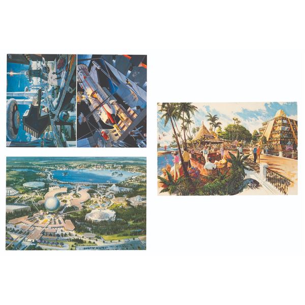 A Set of EPCOT Center Pre-Opening Postcards.