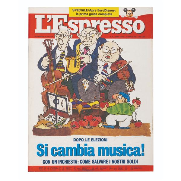 A L'Espresso Euro Disneyland Grand Opening Issue.