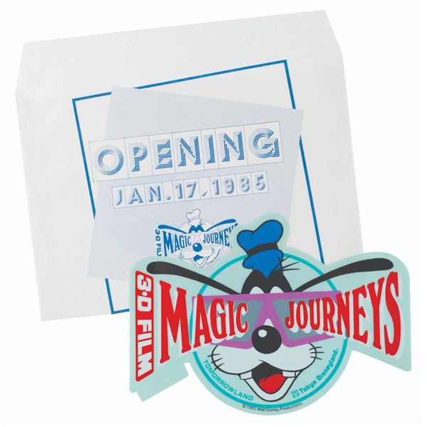 A Tokyo Disney "Magic Journeys" Sticker in Envelope.
