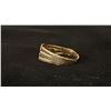 Image 2 : APPROX 14K MENS RING SET WITH DIAMONDS (.06CT, 6G)