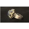 Image 2 : APPROX 14K LADIES RING SET WITH SAPPHIRES (10G)