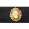 Image 1 : APPROX 14K LADIES RING WITH SHELL CAMEO (8.2G)