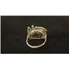 Image 3 : APPROX 14K LADIES RING SET WITH TWIN PEARL & DIAMONDS (.015-.03CT, 6.1G)