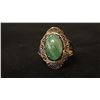 Image 1 : APPROX 14K LADIES RING SET WITH JADEITE (5.4G)