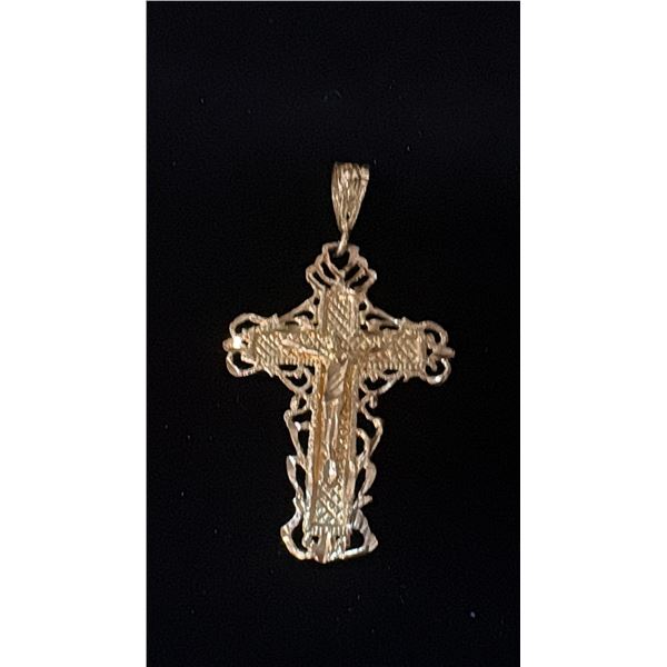 APPROX 10K CROSS PENDANT (7.1G)