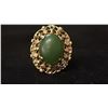 Image 1 : APPROX 10K LADIES RING SET WITH JADE (4.9G)