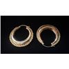 Image 2 : PAIR APPROX 10K HOOP EARRINGS (3.6G)